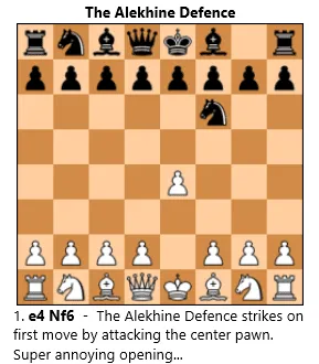 Learn The Alekhine's Defense - Chess Lessons 