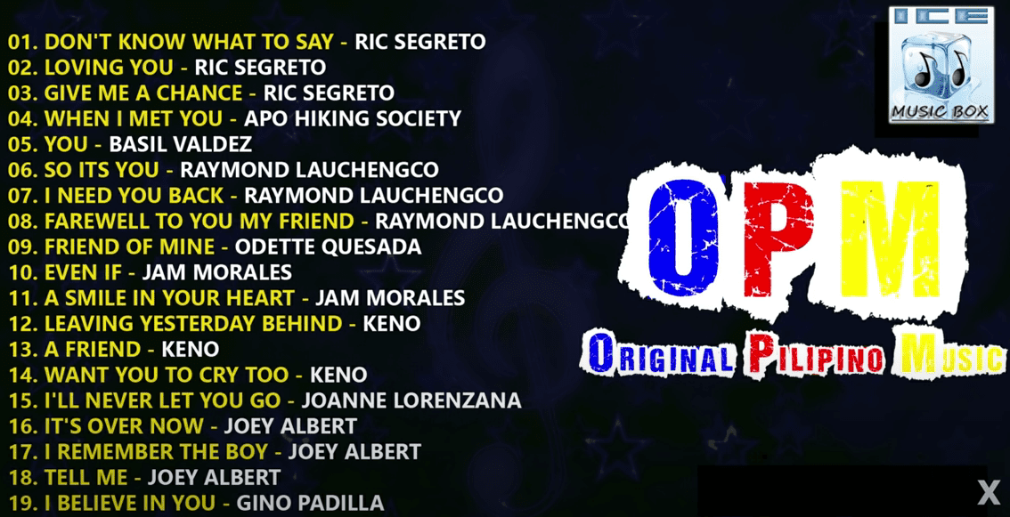 OPM 80s - OLDIES BUT GOODIES - Ric Segreto, Basil Valdez, Gino Padilla, Jam Morale & Joey Albert